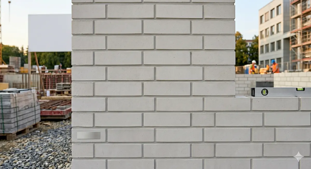 Hochwertiges Mauerwerk für optimalen Schallschutz bei einem Rohbau